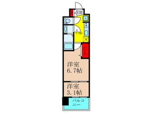 スプランディッド荒本駅前ＤＵＥの物件間取画像